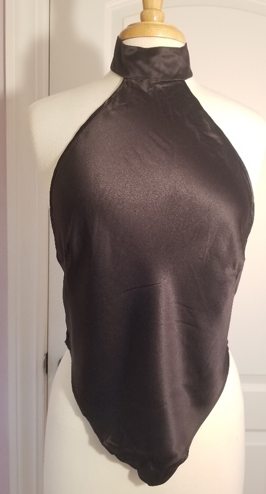 VTG Victoria’s Secrets Silk Black Halter Top M